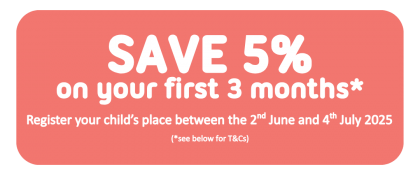 We would love to invite you to our Nursery and Pre-School open day on Saturday 8th February. Packed with inspiring activities for you and your child to enjoy!.png